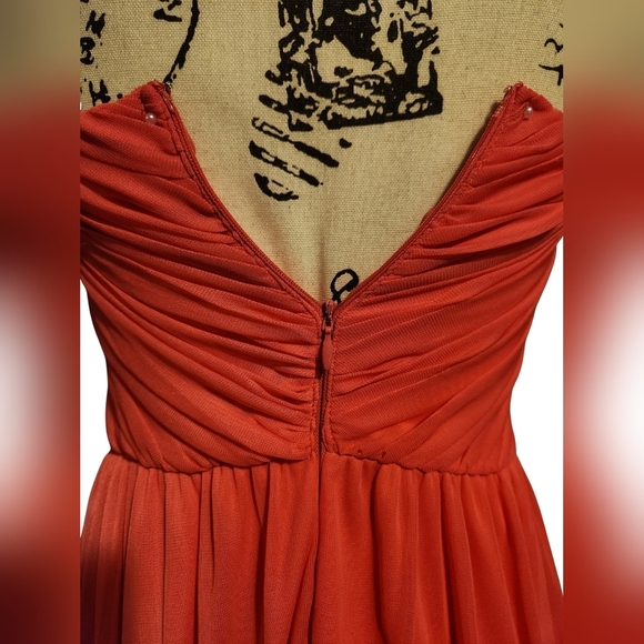 As U Wish Coral Strapless Prom Dress - Picture 10 of 14